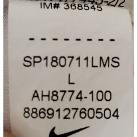 NIKE Pro‎ Intertwist Muscle Tank Top Womens Large L White Black Tulip Back Train - Picture 8 of 9